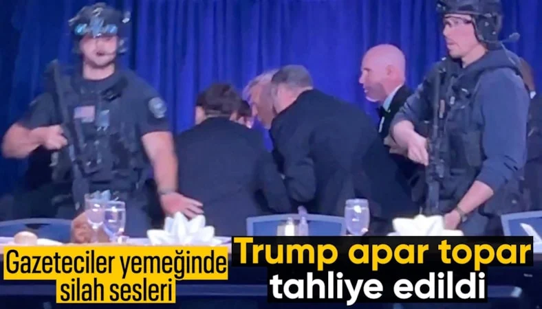 Beyaz Saray Muhabirleri Yemeği’nde kaos: Trump salondan çıkarıldı…