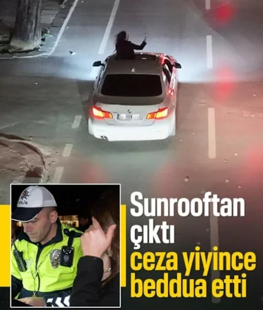 İstanbul’da sunrooftan çıkan kadın sürücü, ceza sonrası beddua etti… İstanbul’da sunrooftan çıkan kadın sürücü, ceza sonrası beddua etti…