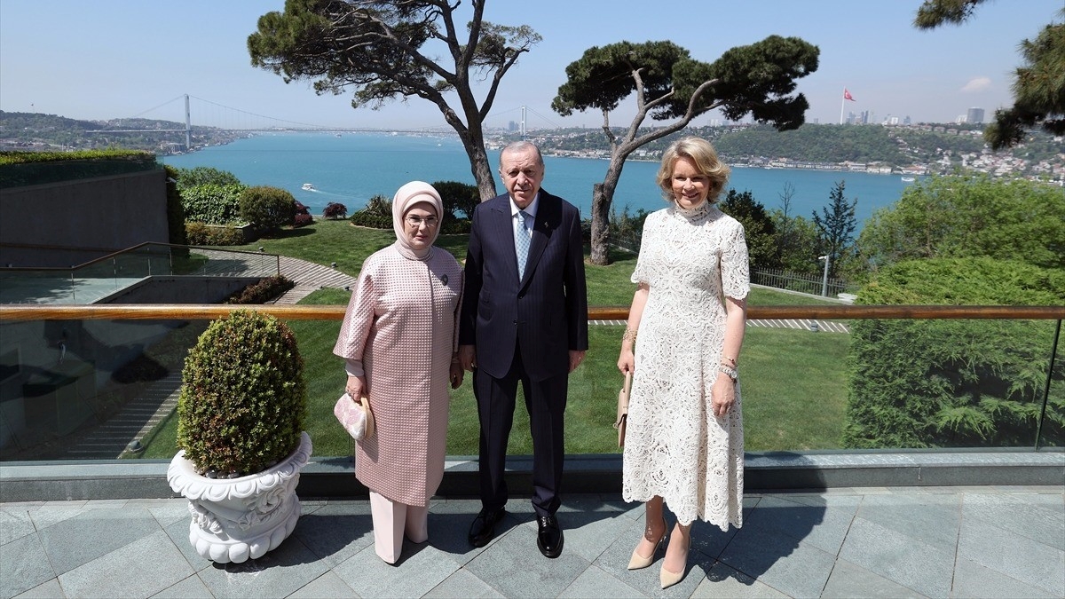 Cumhurbaşkanı Erdoğan, Belçika Kraliçesi Mathilde’yi kabul etti