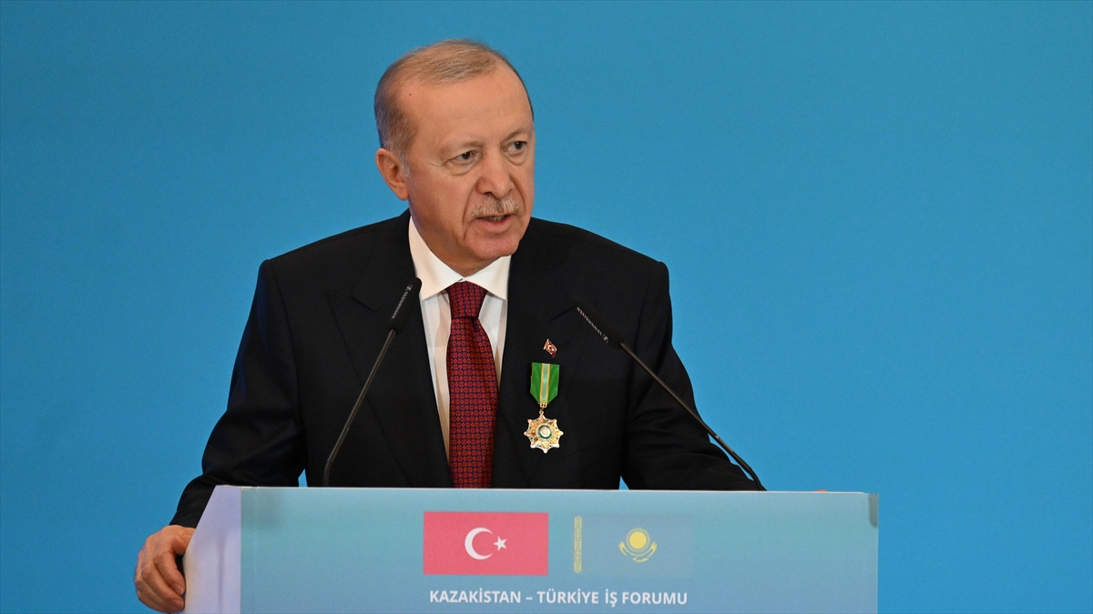 Cumhurbaşkanı Erdoğan: Kazakistan ile ticaret hacmimiz 10 milyar dolara yaklaştı
