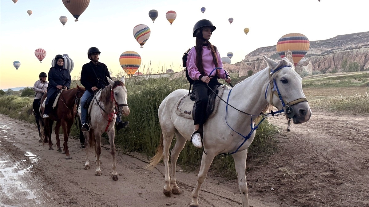 Kurban Bayramı tatilinde Kapadokya’da yerli turist yoğunluğu yaşanıyor