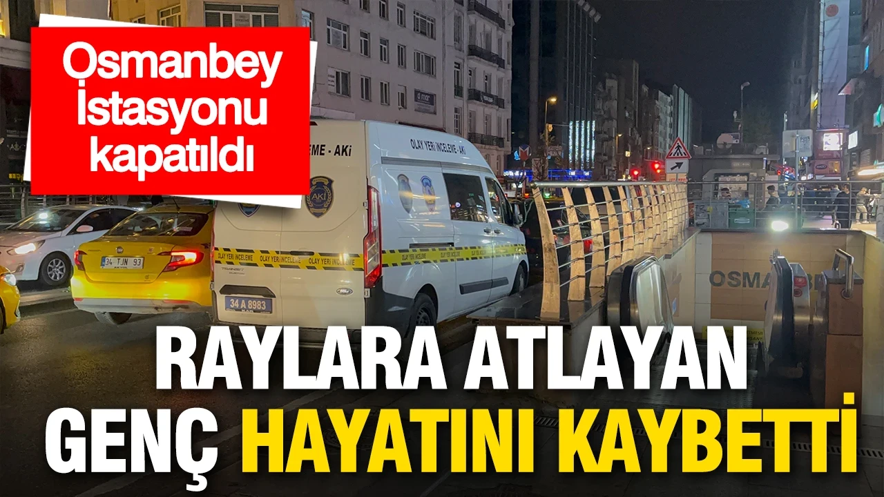 Raylara atlayan genç hayatını kaybetti…