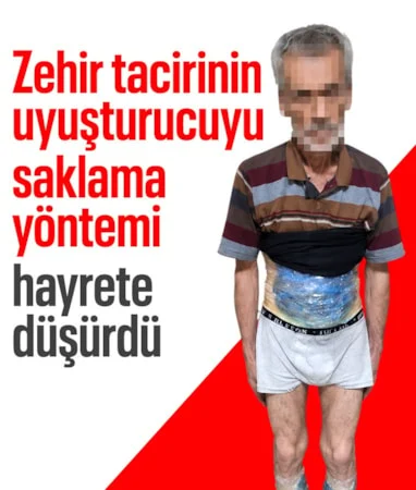 Hatay’da uyuşturucuyu bantla beline ve bacaklarına saran zehir taciri hayrete düşürdü Hatay’da uyuşturucuyu bantla beline ve bacaklarına saran zehir taciri hayrete düşürdü