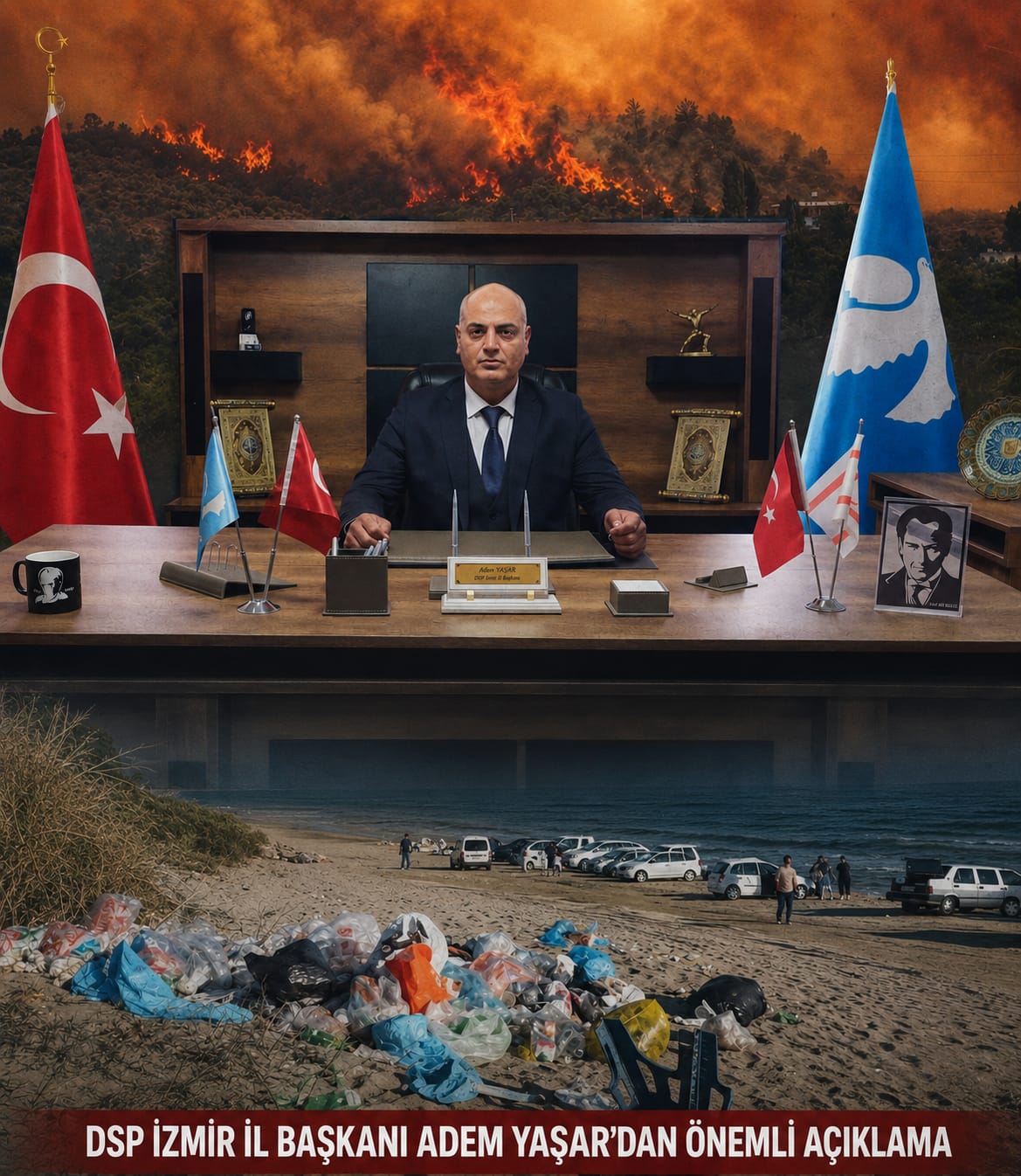 DSP İzmir İl Başkanı Adem Yaşar yaz aylarının gelmesi nedeniyle dikkat dedi…