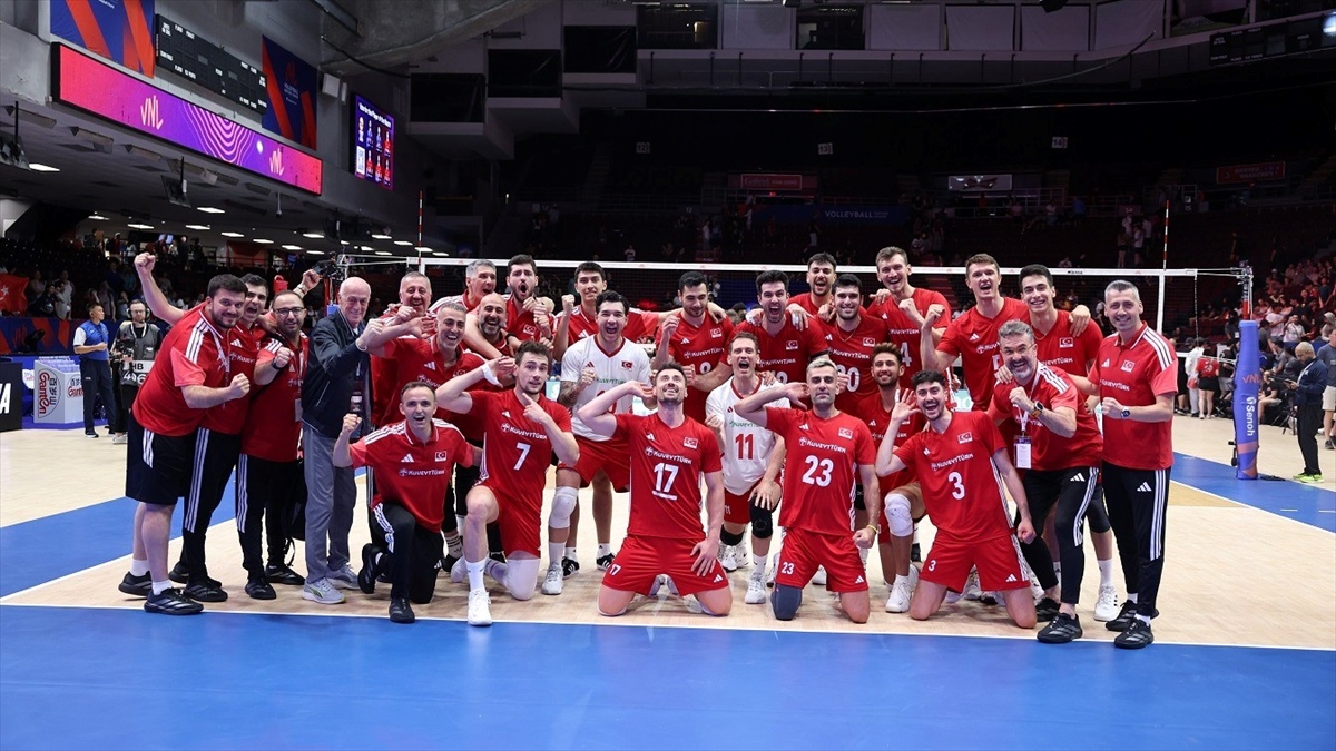 A Milli Erkek Voleybol Takımı, Milletler Ligi’nde yarın Polonya ile karşılaşacak