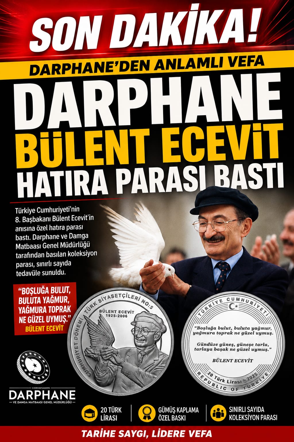 “Ak Güvercin “in Asil Duruşu Darphanede: DSP İzmir İl Başkanı Yaşar’dan Anlamlı Açıklama…