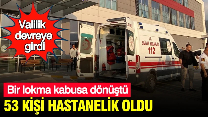 Bir lokma kabusa döndü: Pastaneden Alınan Tatlılar 53 Kişiyi hastanelik etti…