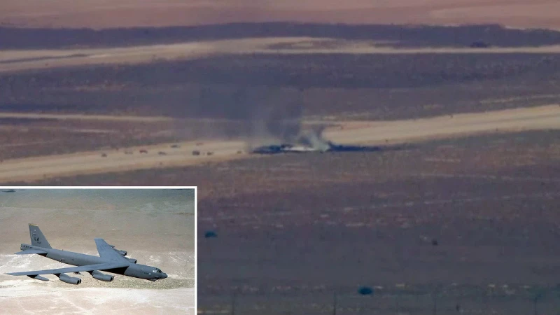 ABD’de hava kuvvetlerine ait bombardıman uçağı düştü… ABD’de hava kuvvetlerine ait bombardıman uçağı düştü…
