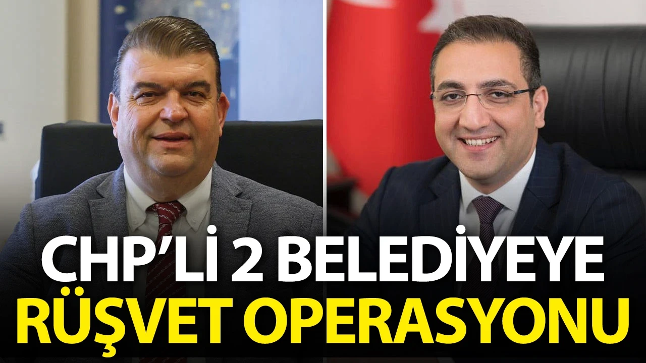 İzmir’de 2 CHP’li belediyeye şafak operasyonu…