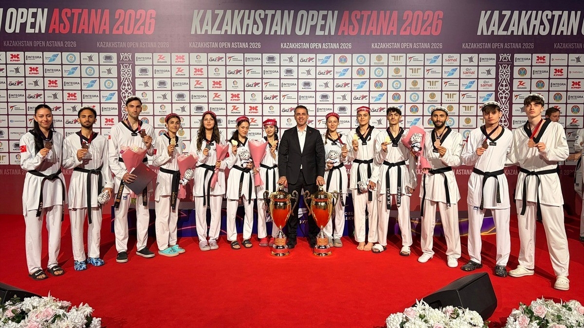 Milli tekvandocular, Kazakistan Açık’ta 14 madalya kazandı