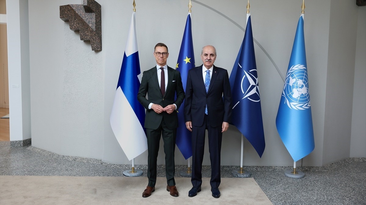 TBMM Başkanı Kurtulmuş, Finlandiya Cumhurbaşkanı Stubb tarafından kabul edildi
