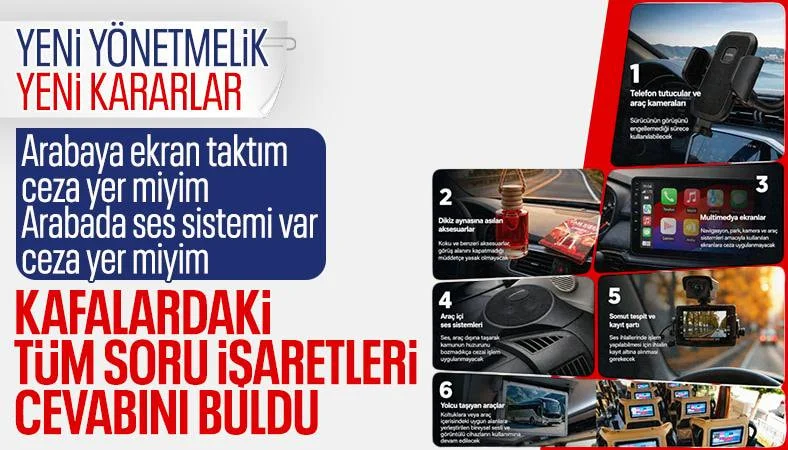 Araç içi multimedya yönetmeliği yayınlandı: İşte yeni kararlar…