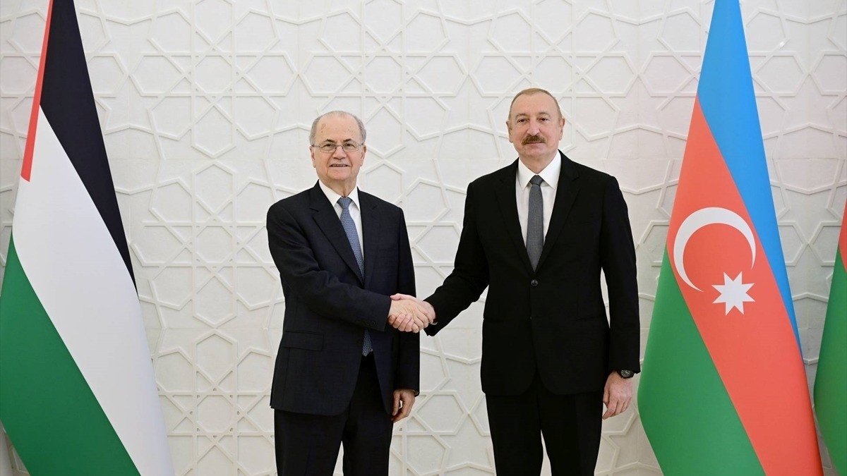 Azerbaycan Cumhurbaşkanı Aliyev, Filistin Başbakanı Mustafa’yı kabul etti