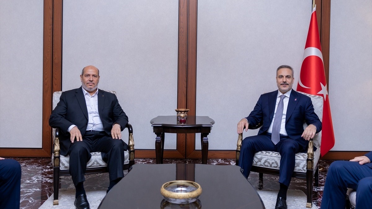Bakan Fidan, Hamas Siyasi Büro Başkanı Hayye ve beraberindeki heyeti kabul etti Bakan Fidan, Hamas Siyasi Büro Başkanı Hayye ve beraberindeki heyeti kabul etti