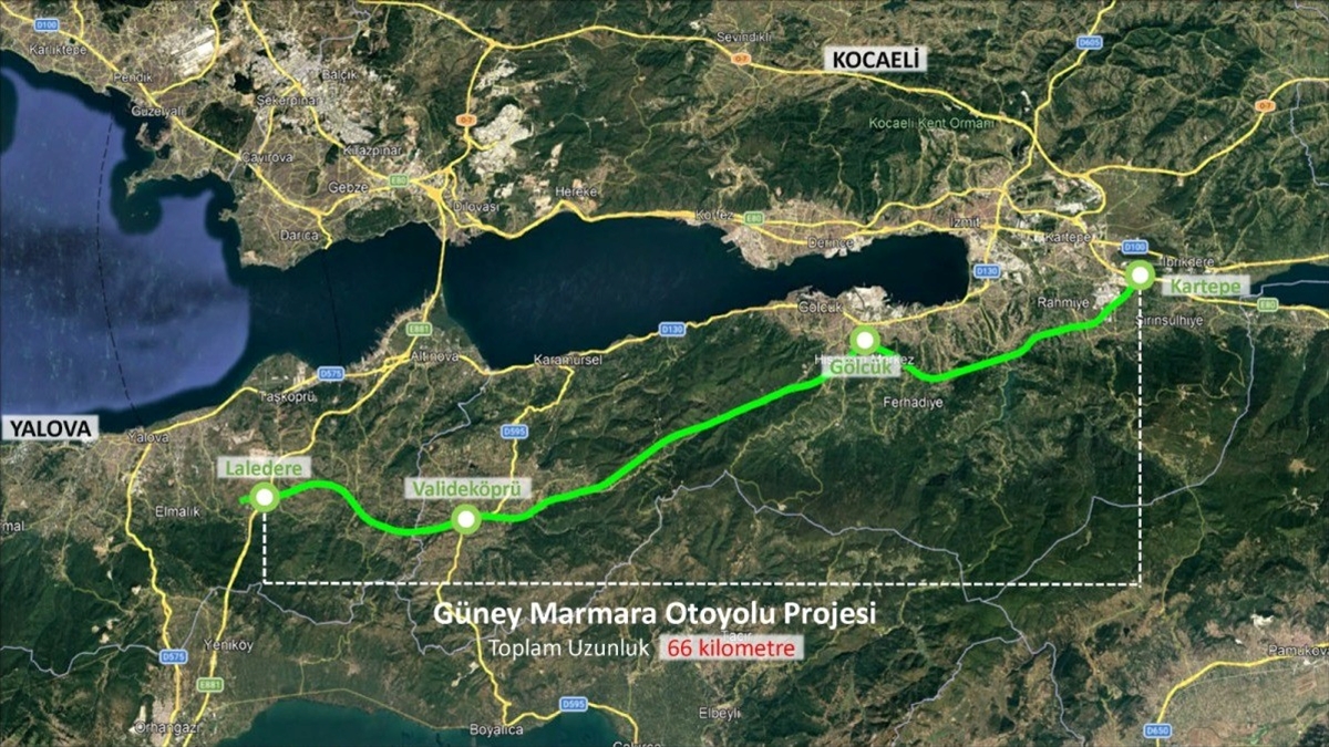 Güney Marmara Otoyolu Projesi’nin imar planı değişiklikleri askıya çıktı