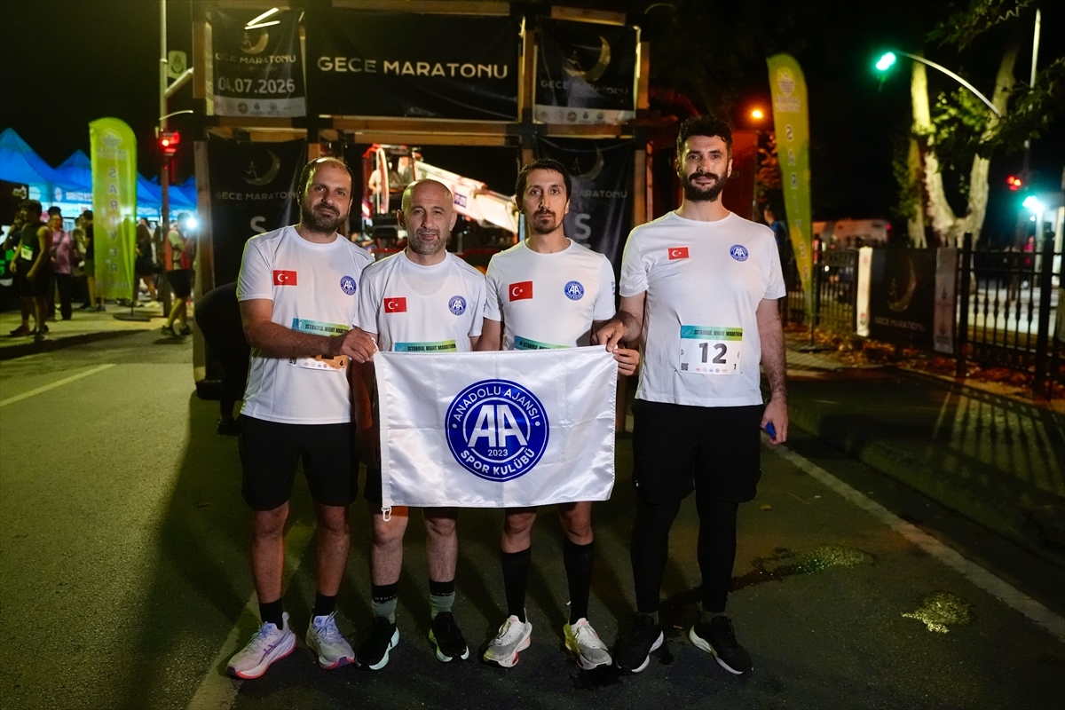İstanbul’da Gece Maratonu koşuldu