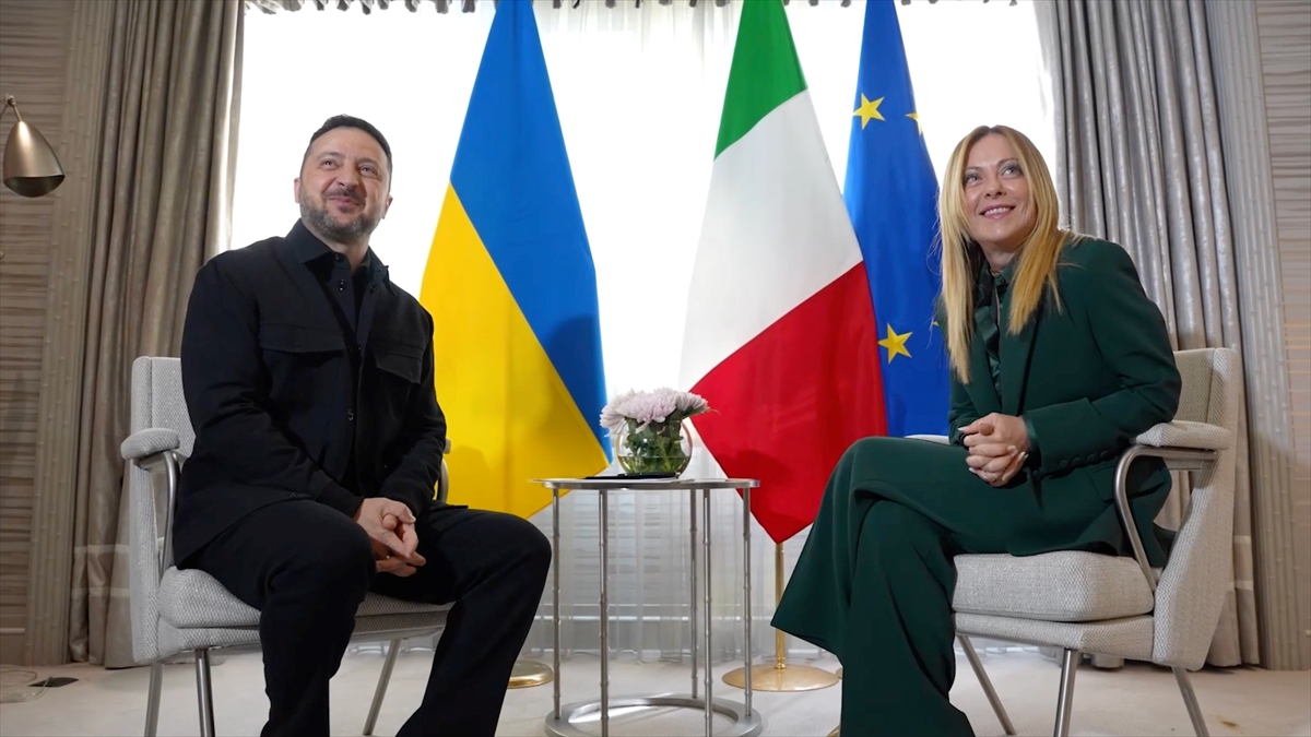 İtalya Başbakanı Meloni, Ukrayna Devlet Başkanı Zelenskiy ile görüştü İtalya Başbakanı Meloni, Ukrayna Devlet Başkanı Zelenskiy ile görüştü