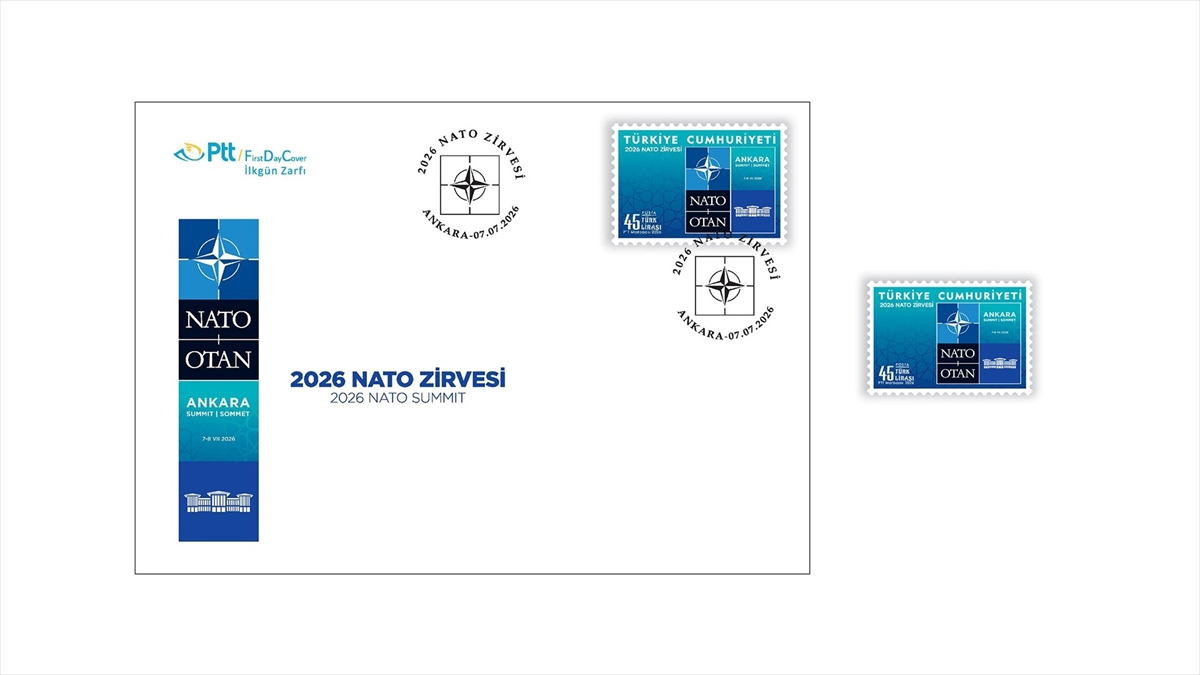 PTT’den “2026 NATO Zirvesi” konulu anma pulu ve ilk gün zarfı PTT’den “2026 NATO Zirvesi” konulu anma pulu ve ilk gün zarfı