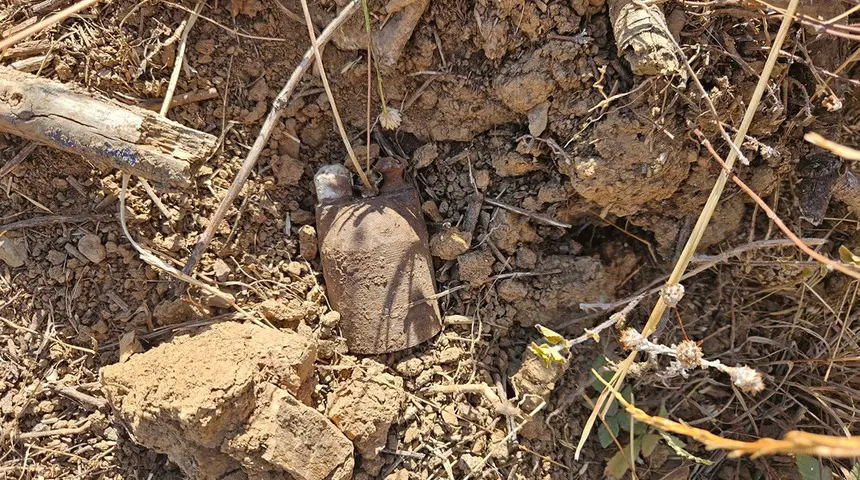 Toprağın altından bomba fışkırdı: Hepsi Kurtuluş Savaşı döneminden! Toprağın altından bomba fışkırdı: Hepsi Kurtuluş Savaşı döneminden!