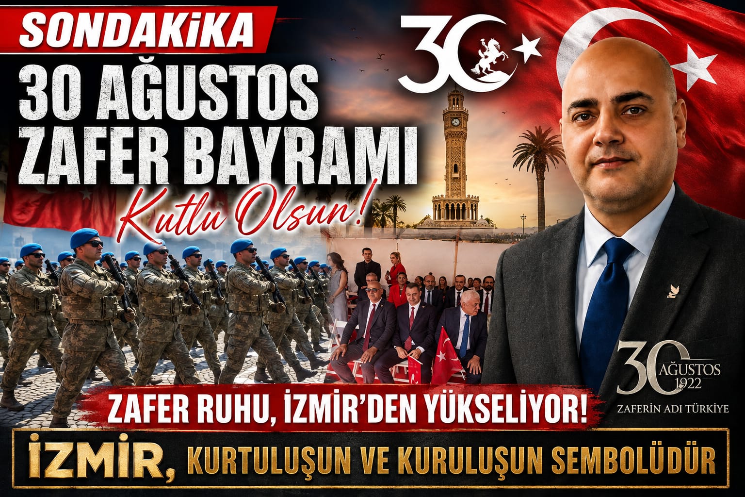 30 Ağustos Ruhu İzmir’den Yükseliyor: “Bu Zafer, Özgürlüğe Aşık Bir Milletin Sarsılmaz İradesidir!”