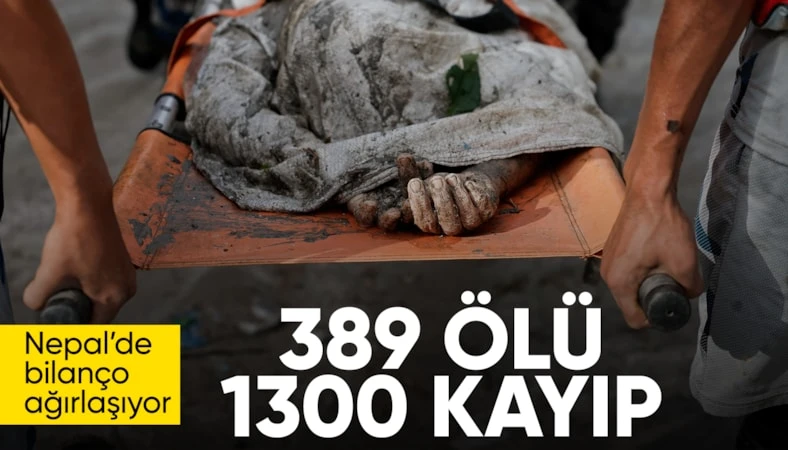 Nepal’deki sel felaketinde can kaybı 389’a ulaştı… Nepal’deki sel felaketinde can kaybı 389’a ulaştı…