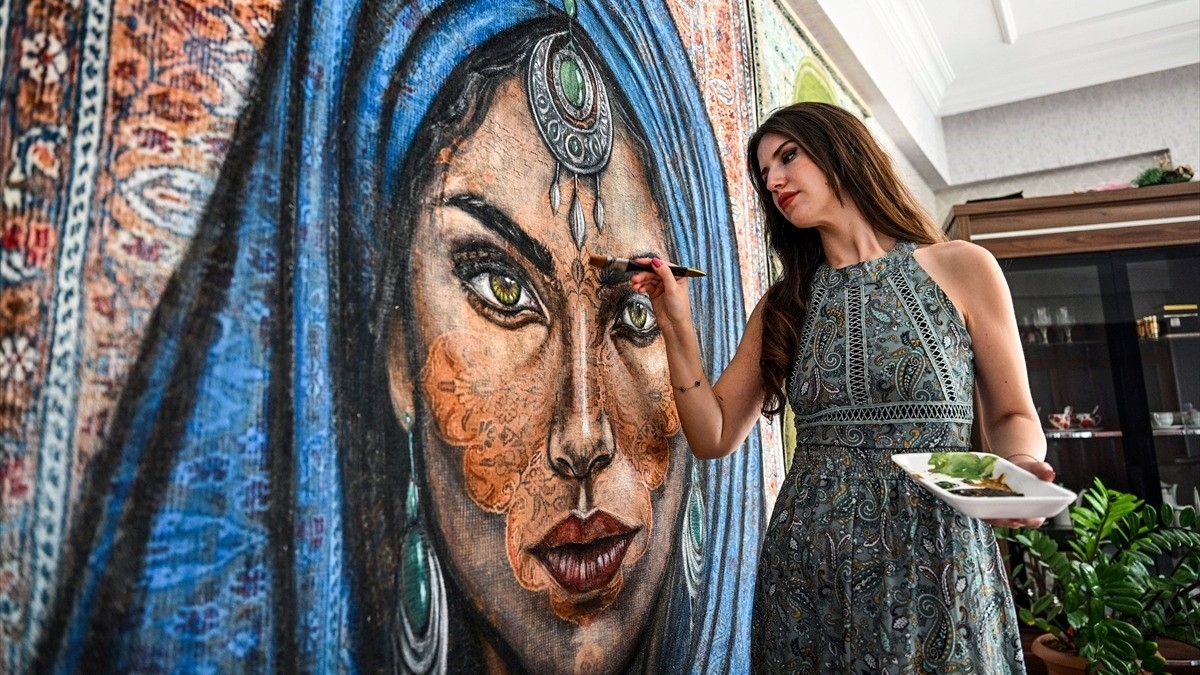 Bilgisayar mühendisi halıları portre çizimleriyle sanat eserine dönüştürüyor Bilgisayar mühendisi halıları portre çizimleriyle sanat eserine dönüştürüyor