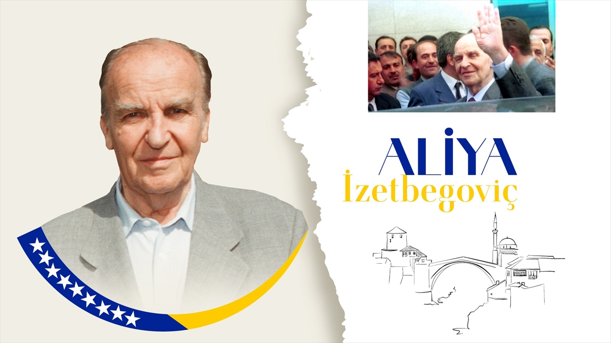Bosna Hersek’in ilk cumhurbaşkanı merhum Aliya İzetbegoviç, doğumunun 101’inci yılında anılıyor Bosna Hersek’in ilk cumhurbaşkanı merhum Aliya İzetbegoviç, doğumunun 101’inci yılında anılıyor
