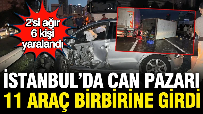 İstanbul’da feci kaza…
