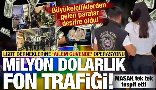 6 LGBT derneğine operasyon: Milyon dolarlık para trafiği mercek altında! 6 LGBT derneğine operasyon: Milyon dolarlık para trafiği mercek altında!