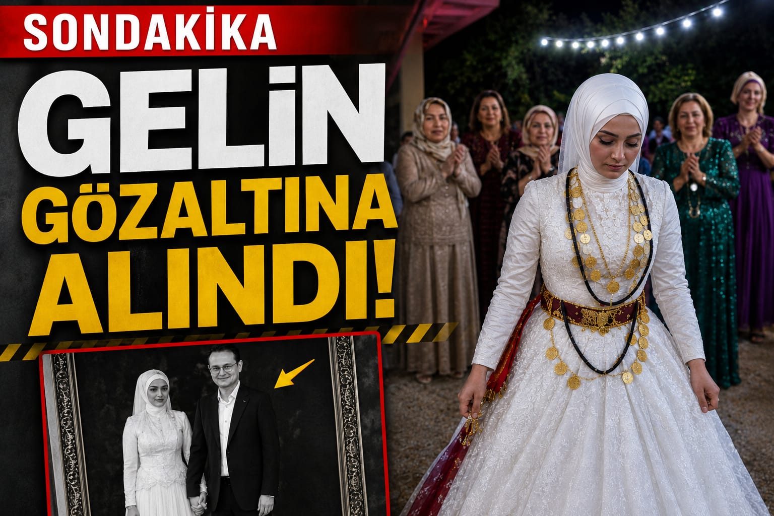 Gelin gözaltına alındı milyonluk takı şoku…