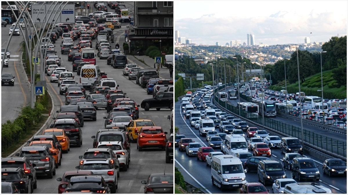 Ankara ve İstanbul’da yeni eğitim öğretim yılının ilk gününde trafik yoğunluğu Ankara ve İstanbul’da yeni eğitim öğretim yılının ilk gününde trafik yoğunluğu