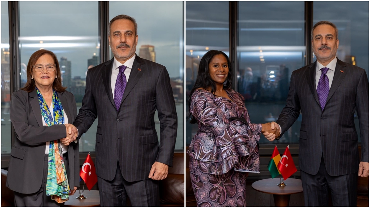 Bakan Fidan Venezuelalı, El Salvadorlu ve Gine Bissaulu mevkidaşlarıyla New York’ta görüştü