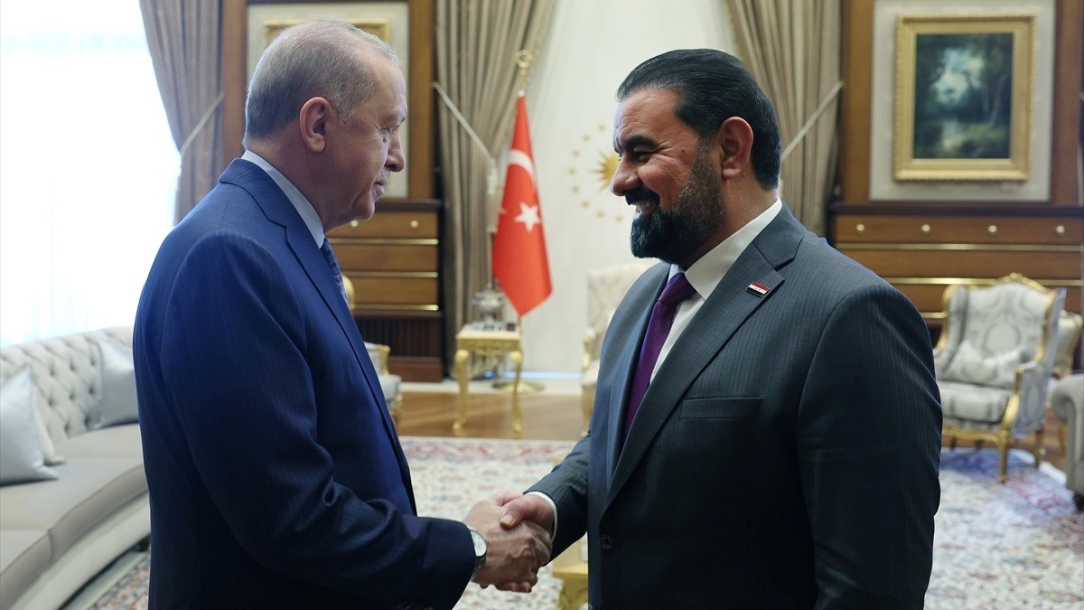 Cumhurbaşkanı Erdoğan, Irak Temsilciler Meclisi Başkanı Halbusi’yi kabul etti
