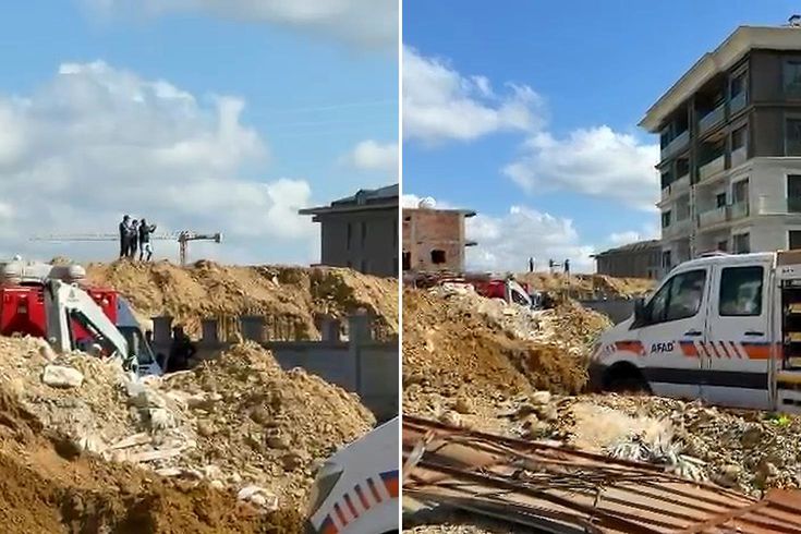 İstanbul Başakşehir’de inşaat alanında göçük! İstanbul Başakşehir’de inşaat alanında göçük!