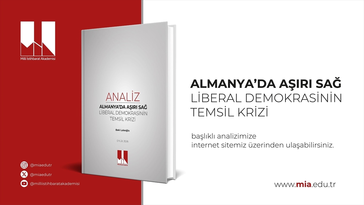 Milli İstihbarat Akademisinin “Almanya’da Aşırı Sağ ve Liberal Demokrasinin Temsil Krizi” başlıklı analizi yayımlandı