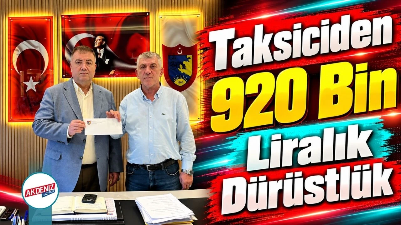 İzmir’de 920 lira beklerken hesabında 920 bin lira gören taksici, parayı iade etti… İzmir’de 920 lira beklerken hesabında 920 bin lira gören taksici, parayı iade etti…