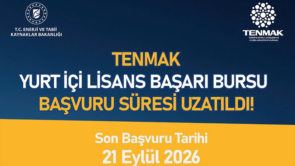 TENMAK lisans başarı bursu programı başvuru süresi 21 Eylül’e kadar uzatıldı TENMAK lisans başarı bursu programı başvuru süresi 21 Eylül’e kadar uzatıldı