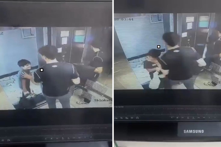Asansörde otizmli çocuğa vicdansız saldırı…