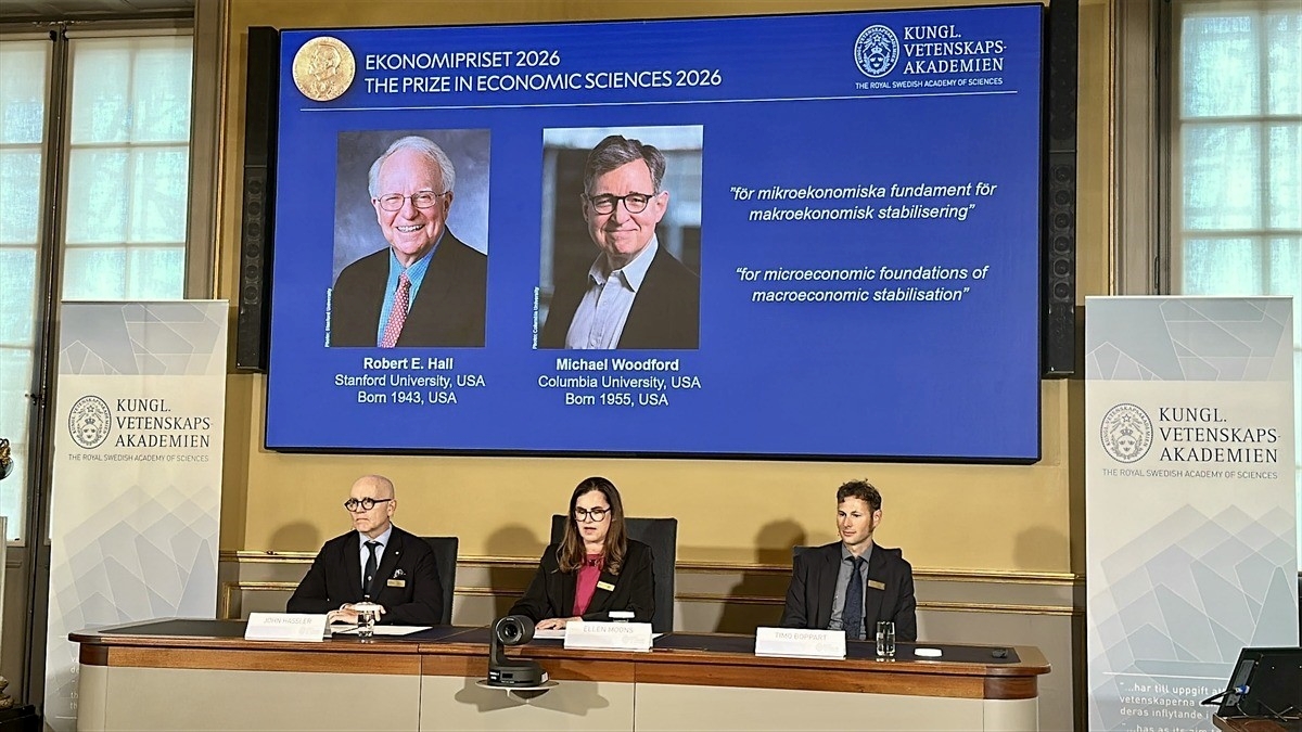 2026 Nobel Ekonomi Ödülü’nü Robert E. Hall ve Michael Woodford kazandı 2026 Nobel Ekonomi Ödülü’nü Robert E. Hall ve Michael Woodford kazandı