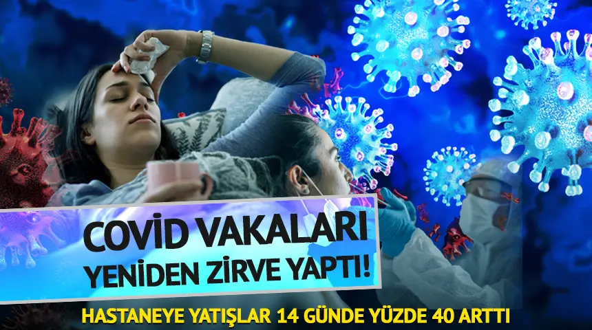 Covid vakaları yeniden zirve yaptı! Covid vakaları yeniden zirve yaptı!