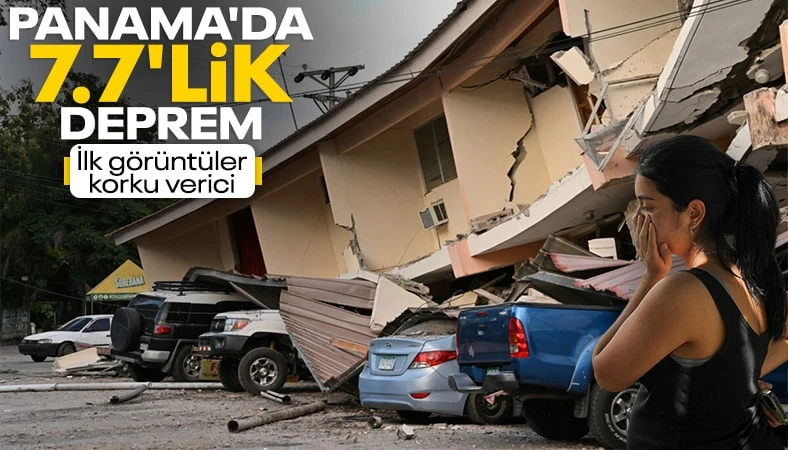 Panama 7.7 ile sarsıldı: Yıkımın boyutu objektiflere yansıdı…