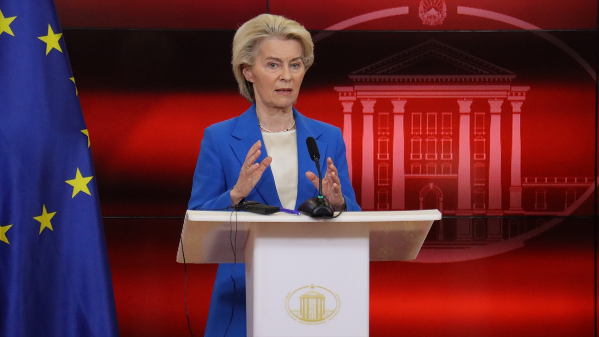 AB Komisyonu Başkanı von der Leyen, Kuzey Makedonya’nın AB’ye ait olduğunu söyledi