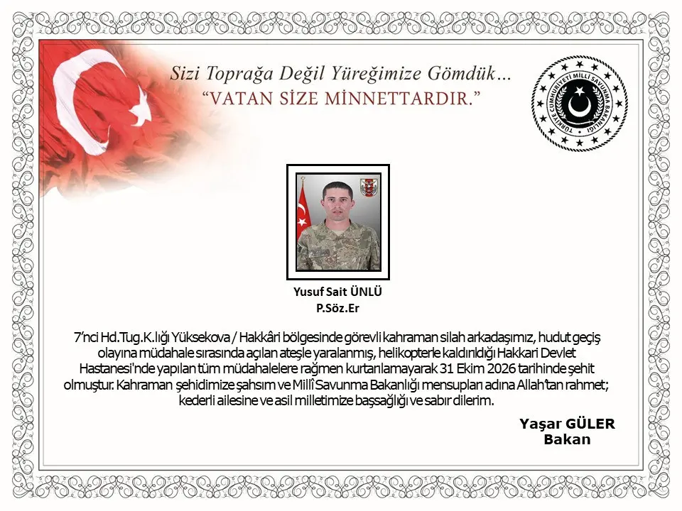 Müdahale sırasında ateş açıldı! Bir askerimiz şehit oldu… Müdahale sırasında ateş açıldı! Bir askerimiz şehit oldu…