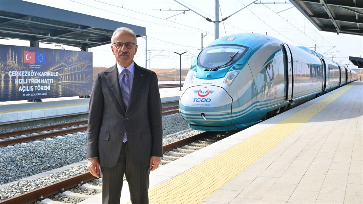 Halkalı-Kapıkule Hızlı Tren Hattı’nın Çerkezköy-Kapıkule kesimi yarın hizmete açılacak Halkalı-Kapıkule Hızlı Tren Hattı’nın Çerkezköy-Kapıkule kesimi yarın hizmete açılacak